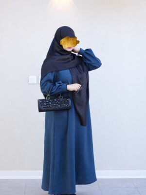 مانتو عبایی درسا صوفیا شانتون سورمه ای