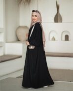 مانتو عبایی الهه الیزه مشکی