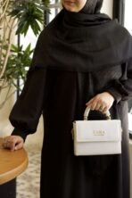 مانتو عبایی حانا صوفیا شانتون مشکی