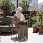 مانتو عبایی نوجوان حانا صوفیا شانتون قهوه ای
