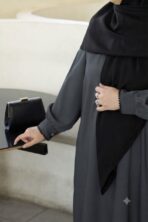 مانتو عبایی درسا الیزه نوک مدادی