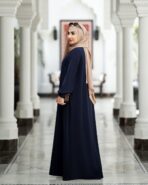 مانتو عبایی حانا الیزه سورمه ای