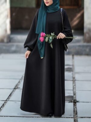 مانتو عبایی درسا الیزه مشکی